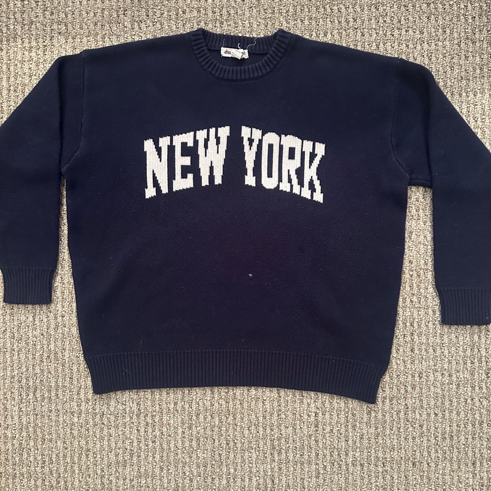 Charlotte Russe Navy Crewneck Sweater